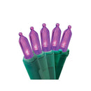 Purple LED String Lights - 100 Light - Green Wire - Christmas >> Lighting - by General Electric