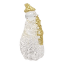 Golden Glitter Glass Snowman Figurine