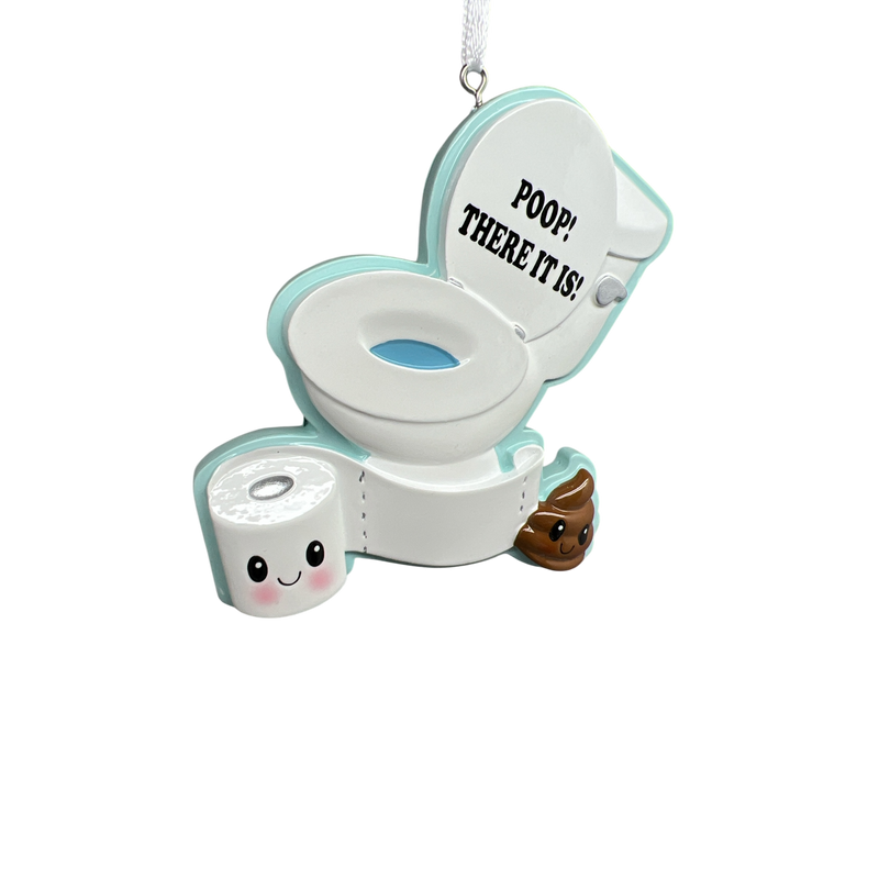 Poop! There It Is! Toilet Ornament