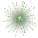 LED Starburst - 21 Inch -  Green