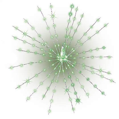 LED Starburst - 21 Inch -  Green