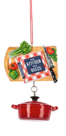 My Kitchen My Rules Ornament - Christmas >> Ornaments >> Craft and Hobby - by Midwest