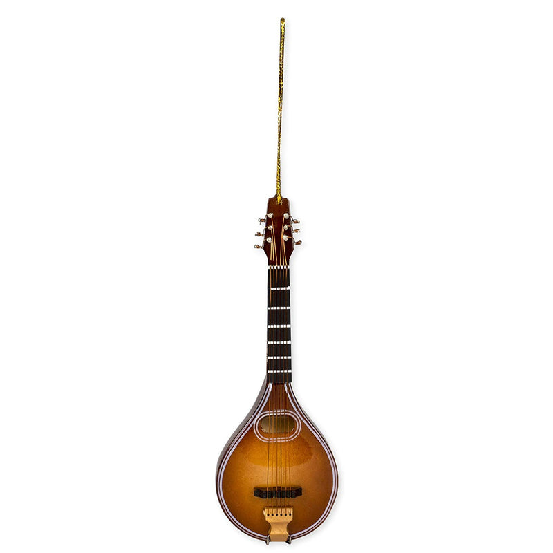Mandolin Music Instrument Replica Christmas Ornament, Size 5 Inch - The Country Christmas Loft