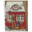 Miniature Advent Card - Trimming the House