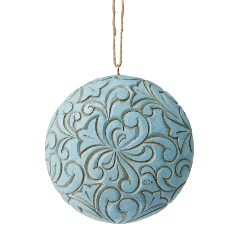 Blue & Gold Holy Family Ornament