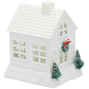 Lighted Swirl House with Trees & Wreath - Christmas >> Snowglobes - by Confetti Lites - view 3