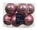 Glass 2.4" Ornaments - 10 piece Set - Vintage Pink - Christmas >> Ornaments >> Glass - by Decoris