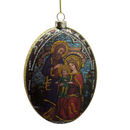Stained Glass Style Holy Family Mary, Joseph and Jesus Ornament