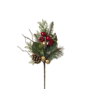Festive Pine and Berry Floral Pick