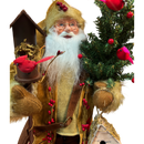 Cardinal and Berries Santa - 20"