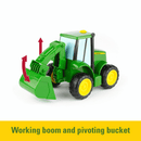John Deere Lights and Sounds Farmin' Friends Toy Hauling Set with Truck and Backhoe Tractor - Toy Shoppe >> Cars and Trucks -