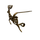 Jumping Deer Stocking Hanger