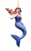 Mermaid With Ocean Pattern Ornament - - The Country Christmas Loft