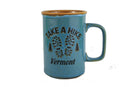 Take a Hike - Vermont - Drip Glaze Mug - Blue