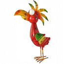 20 Inch Iron Red Jungle Bird Garden Decor