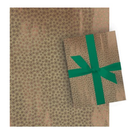 Foil Embossed Kraft Roll Wrap - 30" x 120" - Snowflake Dots