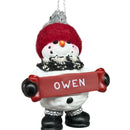 Cozy Snowman Ornament (Letters G - R) -