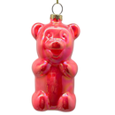 Glow In The Dark Bear Ornament - Pink