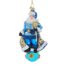 Bellissimo Glass Celestial Santa Ornament