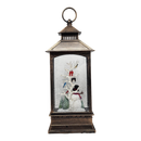 Lighted Spinning Waterglobe Lantern - Frosty and Friends