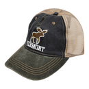 Two Tone Cap Vermont Moose - Green/Blue - Clothing >> Hats & Mittens - by Vermont Illustrating - view 2