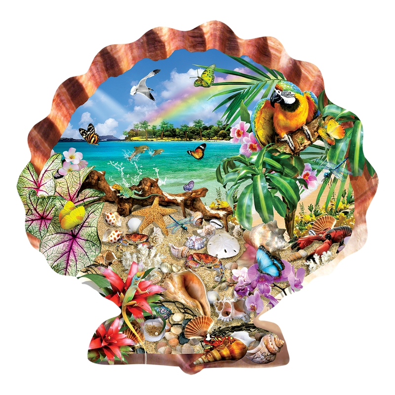 Tropical Shells Shaped Puzzle