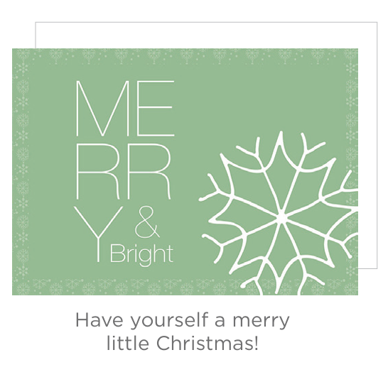 Wonders of Winter Collection – Merry and Bright Snowflake