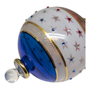 Stars & Stripes Forever: The Egyptian Glass Patriotic Star Globe Ornament - Christmas >> Ornaments >> Egyptian Glass - by Egy