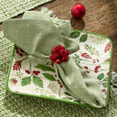 Basketweave Evergreen Napkin