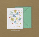 Petite Greetings Card Set (Let It Snow with Rainbow Snowflakes)