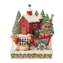 Highland Glen Barn Scene - Full of Christmas Spirit