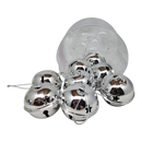 Jingle Bells (8 pack) - 50mm - Silver