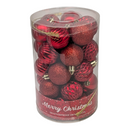 Ball Watch Shatterproof 40mm Ornaments - Set of 34 - Classic Red - Christmas >> Ornaments >> Shatterproof - by Decoris - view