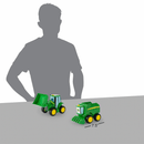 John Deere Farmin Friends 2 Toy Set - Johnny Tractor and Corey Combine - Toy Shoppe >> Cars and Trucks - by TOMY - view 4