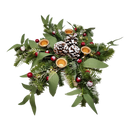 Lighted Candle Wreath - 18 Inch