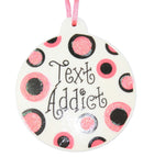 Glitter Plaque Ornament - Text Addict - Christmas >> Ornaments - by Kurt Adler