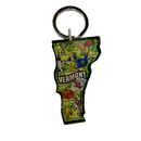 Vermont Shape  Acrylic Keychain