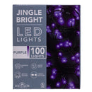 Jingle Bright 100 LED Light Set - Purple - Green Wire - Christmas >> Lighting - by Kurt Adler