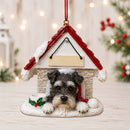 Ceramic Doghouse Ornament - Schnauzer - Uncropped - Animals - by E&S Pets - view 2