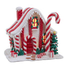 Battery Operated LED Candy Cane Lane House