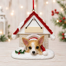 Ceramic Doghouse Ornament - Chihuahua - Tan - Animals - by E&S Pets