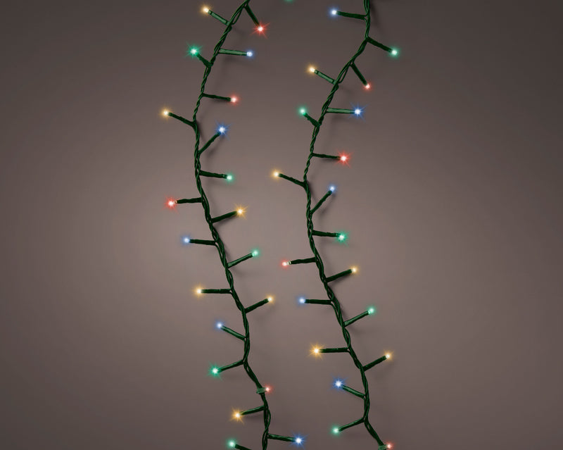 LED Rice Twinkle Stringlight - 500 Lights - Multicolor - Green Wire