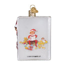 Elf On The Shelf  Glass Ornament