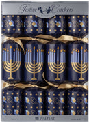 10 inch 8 Count Dreidels and Menorah Holiday Crackers