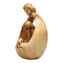 Nesting Style Holy Family Nesting Carved Nativity - Olive Wood - 4.5 Inch