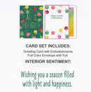 All Is Bright Light String Card
