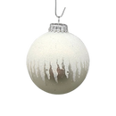 Krebs Value Glass Ball 4 pack - Icicle Drip on Silver