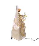 LED Fiber Optic Gold Angel Treetop - Christmas >> Tree Toppers - by Kurt Adler - view 2