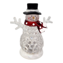 Lighted Shimmer Snowman - 4.5 inch