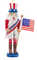 The America 250th Uncle Sam Nutcracker Ornament - Nutcrackers - by Kurt Adler